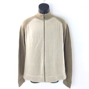 Ted Baker Jean Mens Sweater Full Zip 100% Cotton Long Sleeve Designer Sz 4
